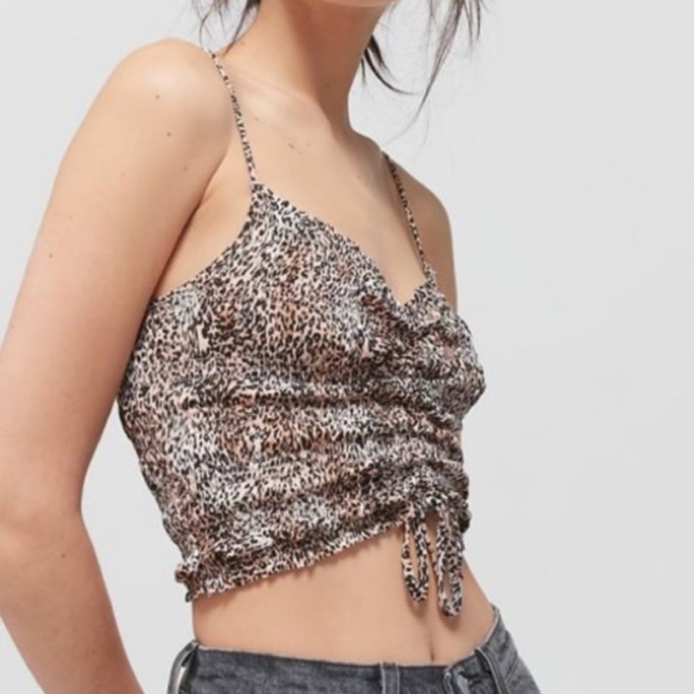 Urban Outfitters Leopard Crop Top